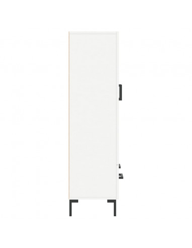 Credenza Bianca 69,5x31x115 cm in Legno Multistrato