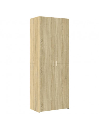 Credenza Rovere Sonoma 70x42,5x185 cm in Legno Multistrato