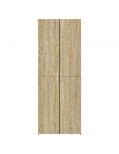 Credenza Rovere Sonoma 70x42,5x185 cm in Legno Multistrato