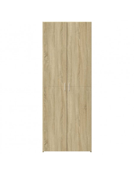 Credenza Rovere Sonoma 70x42,5x185 cm in Legno Multistrato