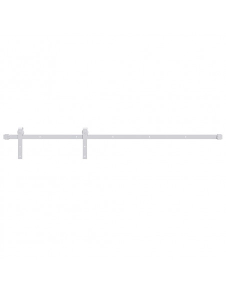 Porta Scorrevole con Set Hardware 70x210 cm Legno Massello Pino