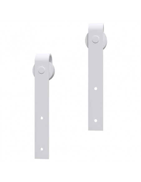 Porta Scorrevole con Set Hardware 80x210 cm Legno Massello Pino