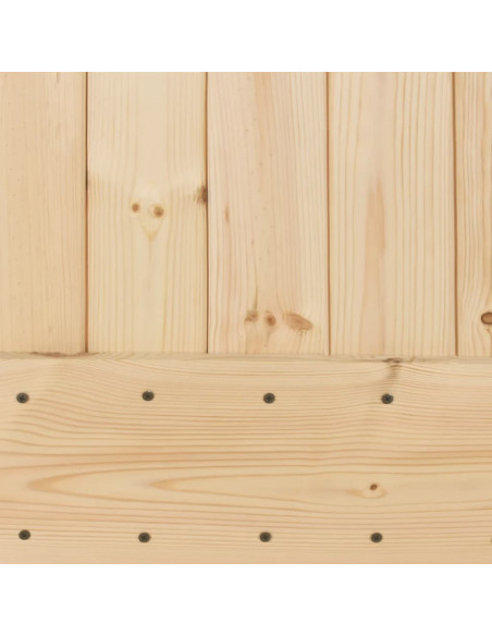 Porta Scorrevole con Set Hardware 90x210 cm Legno Massello Pino