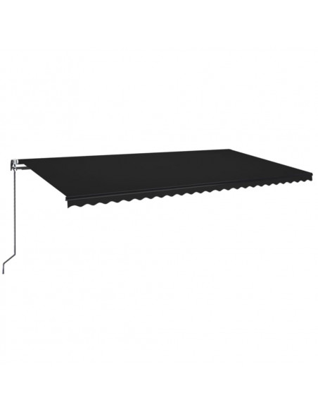 Tenda Automatica con Sensore Vento e LED 600x350 cm Antracite