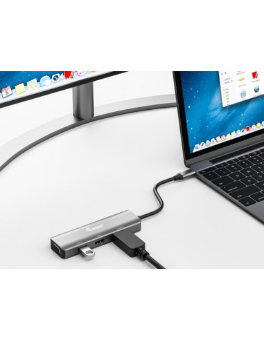 Equip Adattatore da USB-C a HDMI/DisplayPort/VGA/USB