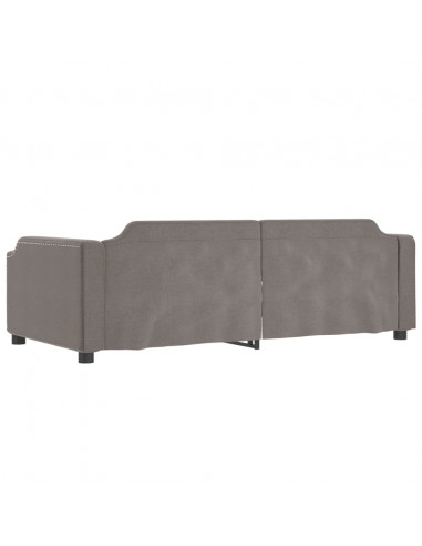 Letto da Giorno Tortora 90x200 cm in Tessuto