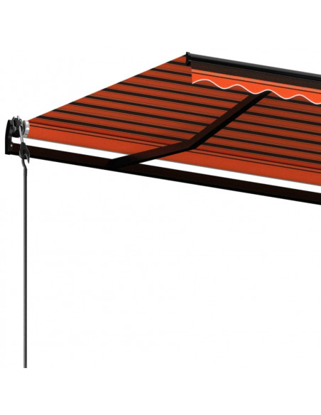 Tenda da Sole Retrattile Automatica 600x350 cm Arancio Marrone