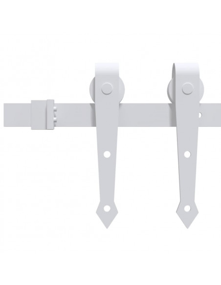 Porta Scorrevole con Set Hardware 85x210 cm Legno Massello Pino