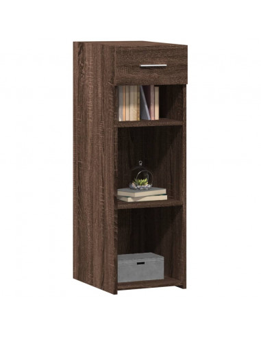 Credenza Rovere Marrone 30x42,5x93 cm in Legno Multistrato