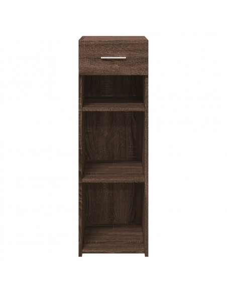 Credenza Rovere Marrone 30x42,5x93 cm in Legno Multistrato