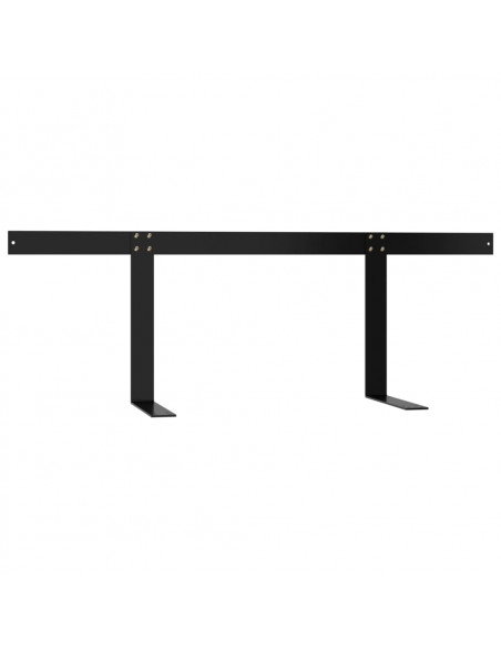 Schienale per Divano a Pallet Nero 110 cm in Ferro