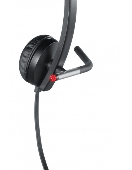 Logitech H650e Auricolare Cablato A Padiglione Ufficio USB tipo A Nero, Argento