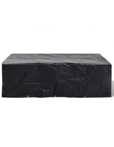 Coperture Arredi Giardino 2pz Polyrattan 8 Persone 300x140 cm