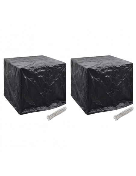 Coperture Serbatoi Giardino 2 pz 8 Occhielli 116x100x120 cm