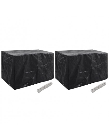 Coperture Arredi Giardino 2 pz 8 Occhielli 140x70x90 cm