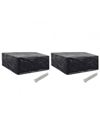 Coperture Arredi Giardino 2 pz 10 Occhielli 260x260x90 cm