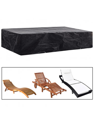 Coperture Arredi Giardino 2 pz 8 Occhielli 218x77x55 cm