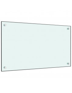 Paraschizzi per Cucina Bianco 70x40 cm in Vetro Temperato 2