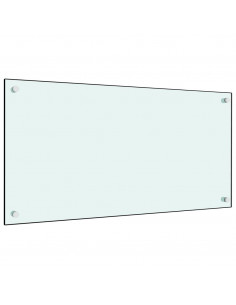 Paraschizzi per Cucina Bianco 80x40 cm in Vetro Temperato 2