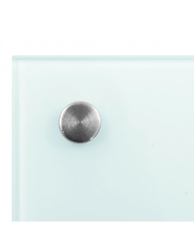 Paraschizzi per Cucina Bianco 80x50 cm in Vetro Temperato