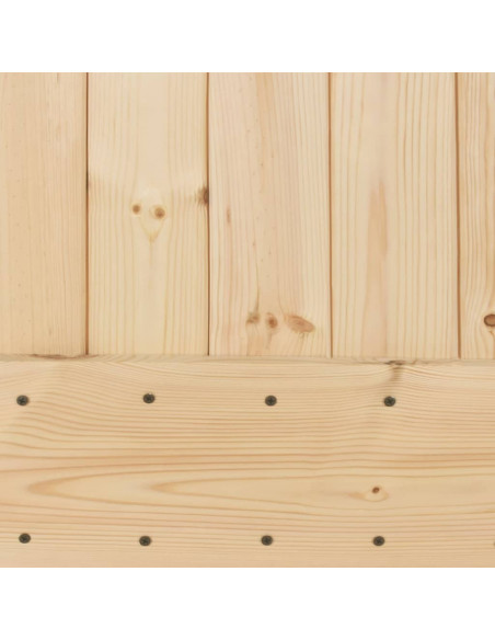 Porta Scorrevole con Set Hardware 95x210 cm Legno Massello Pino