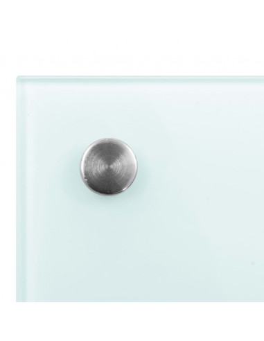 Paraschizzi per Cucina Bianco 90x50 cm in Vetro Temperato