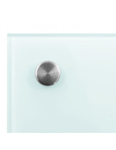 Paraschizzi per Cucina Bianco 100x40 cm in Vetro Temperato