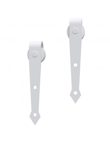 Porta Scorrevole con Set Hardware 95x210 cm Legno Massello Pino