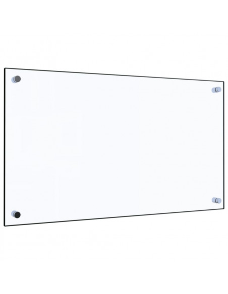 Paraschizzi per Cucina Trasparente 70x40 cm in Vetro Temperato