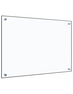 Paraschizzi per Cucina Trasparente 70x50 cm in Vetro Temperato 2