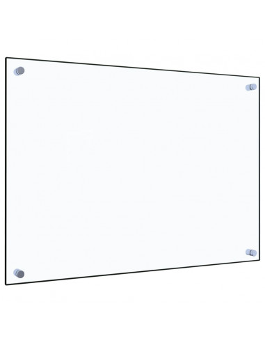 Paraschizzi per Cucina Trasparente 70x50 cm in Vetro Temperato