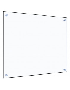 Paraschizzi per Cucina Trasparente 70x60 cm in Vetro Temperato 2