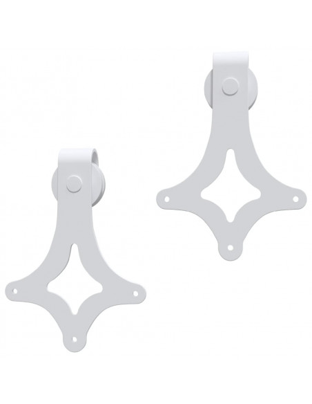 Porta Scorrevole con Set Hardware 80x210 cm Legno Massello Pino