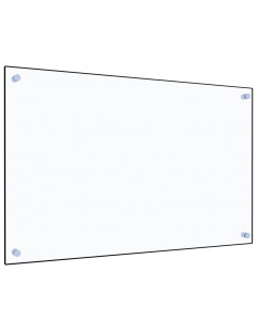 Paraschizzi per Cucina Trasparente 80x50 cm in Vetro Temperato 2