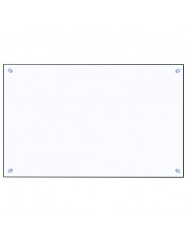 Paraschizzi per Cucina Trasparente 80x50 cm in Vetro Temperato