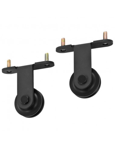 Porta Scorrevole con Set Hardware 95x210 cm Legno Massello Pino