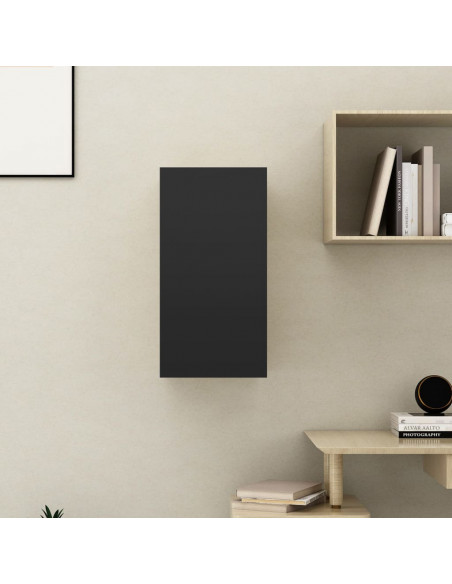 Mobile Porta TV Nero 30,5x30x60 cm in Legno Multistrato