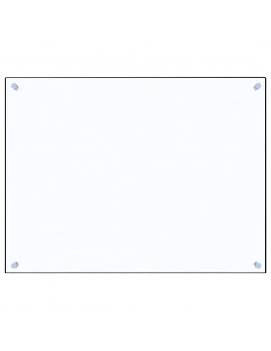 Paraschizzi per Cucina Trasparente 80x60 cm in Vetro Temperato
