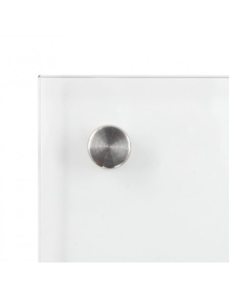 Paraschizzi per Cucina Trasparente 80x60 cm in Vetro Temperato