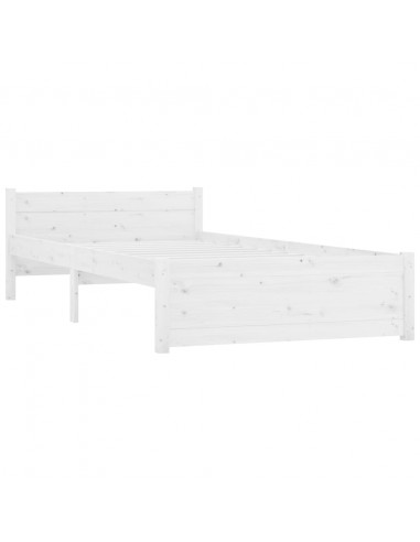 Giroletto Bianco in Legno Massello 90x190 cm Single