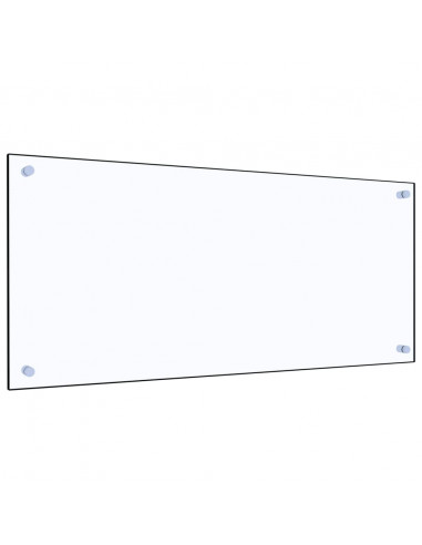 Paraschizzi per Cucina Trasparente 90x40 cm in Vetro Temperato