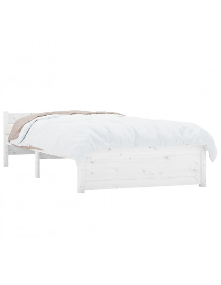 Giroletto Bianco in Legno Massello 90x190 cm Single