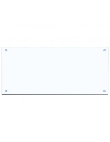 Paraschizzi per Cucina Trasparente 90x40 cm in Vetro Temperato