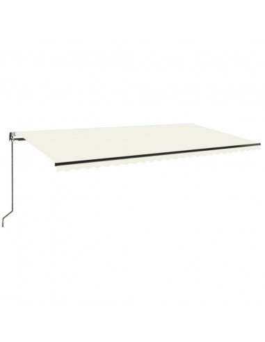 Tenda Automatica con Sensore Vento e LED 600x350 cm Crema