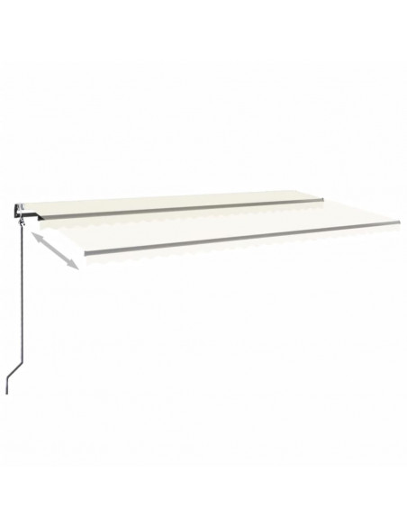 Tenda Automatica con Sensore Vento e LED 600x350 cm Crema