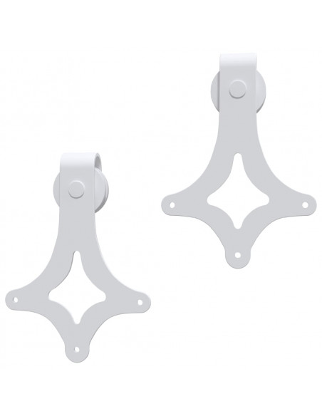 Porta Scorrevole con Set Hardware 85x210 cm Legno Massello Pino