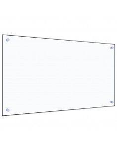 Paraschizzi per Cucina Trasparente 90x50 cm in Vetro Temperato 2