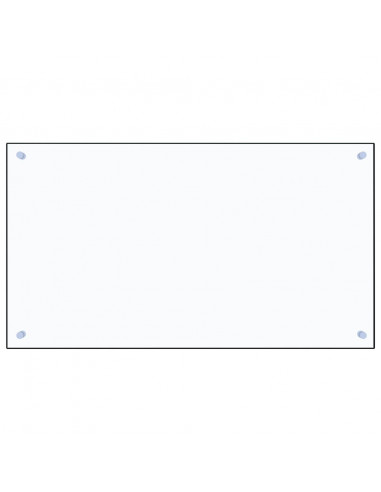 Paraschizzi per Cucina Trasparente 90x50 cm in Vetro Temperato