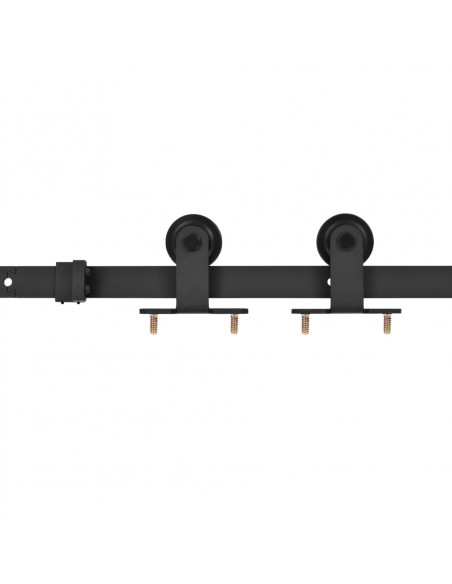 Porta Scorrevole con Set Hardware 85x210 cm Legno Massello Pino