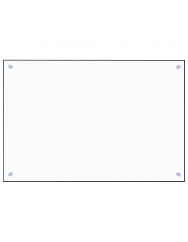 Paraschizzi per Cucina Trasparente 90x60 cm in Vetro Temperato